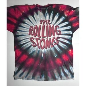 Vintage 1994 Rolling Stones Tie Dye T Shirt Brockum Single Stitch Tongue Band